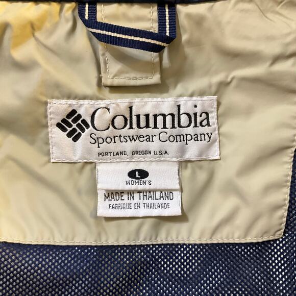 Vintage Columbia Omni Tech Khaki Zip Front Jacket Waterproof Breathable Size L - Picture 8 of 14